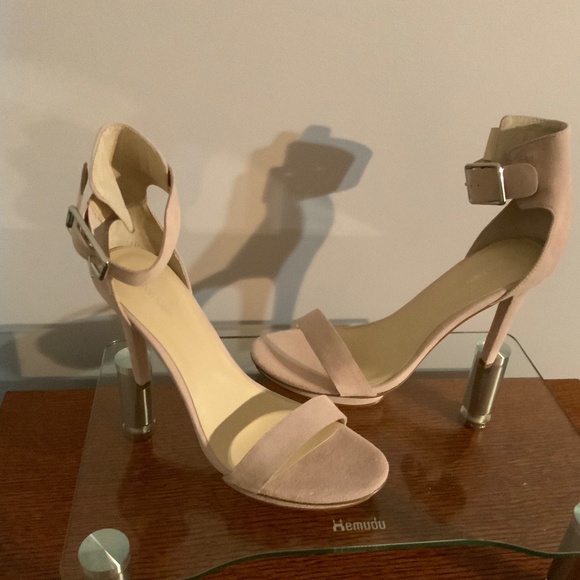 Calvin Klein Vivian Kid Suede Platform Sandals - Picture 1 of 2